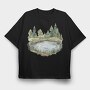 Pond Edge Boho, Tricou Oversize Barbati (Unisex)