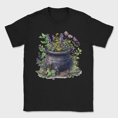 Pot Of Flowers, Tricou Barbati (Unisex)
