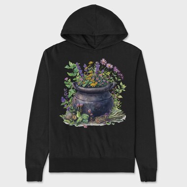 Pot Of Flowers, Hanorac Oversize Barbati (Unisex)