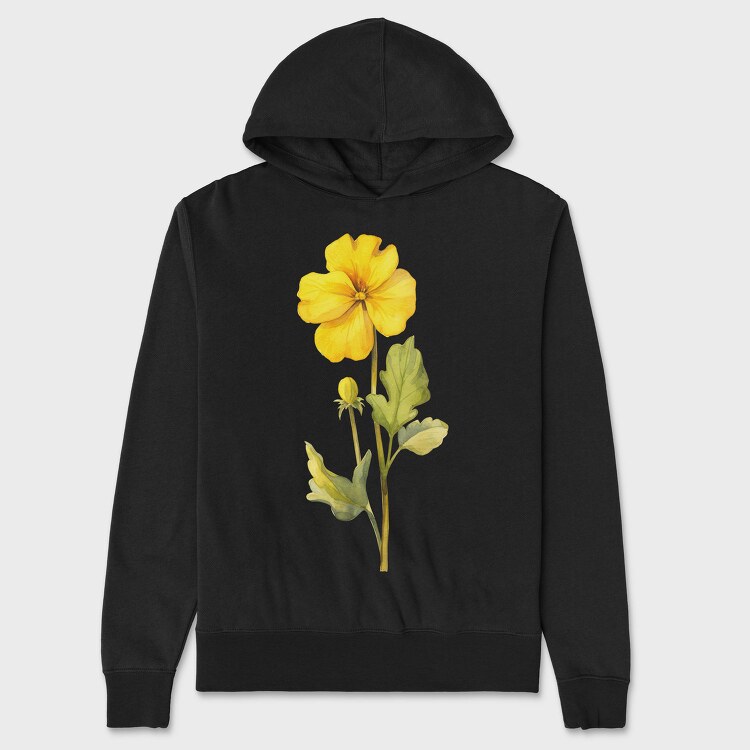 Primrose Flower 01, Hanorac Oversize Barbati (Unisex)