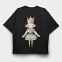 Princess Crown Doll, Tricou Oversize Barbati (Unisex)