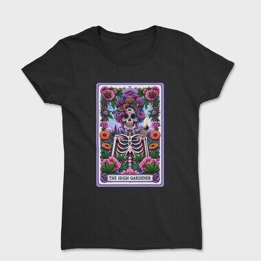 Psychedelic Skeleton Flower, Tricou Femei