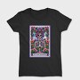 Psychedelic Skeleton Flower, Tricou Femei