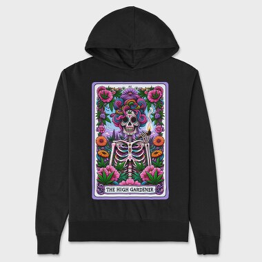 Psychedelic Skeleton Flower, Hanorac Oversize Barbati (Unisex)