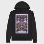 Psychedelic Skeleton Flower, Hanorac Oversize Barbati (Unisex)