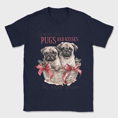 Pugs And Kisses, Tricou Barbati (Unisex)