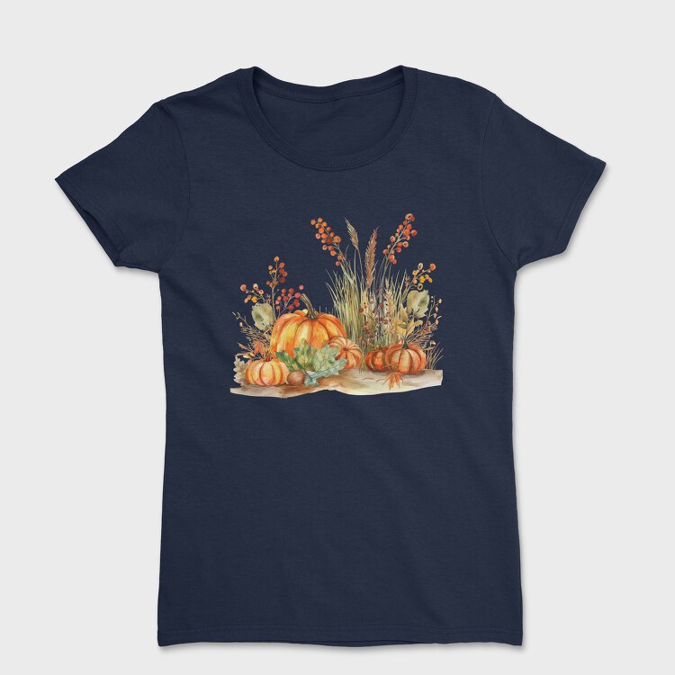Pumpkin Autumn Clipart, Tricou Femei