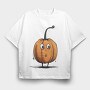 Pumpkin Face Eyes, Tricou Oversize Barbati (Unisex)