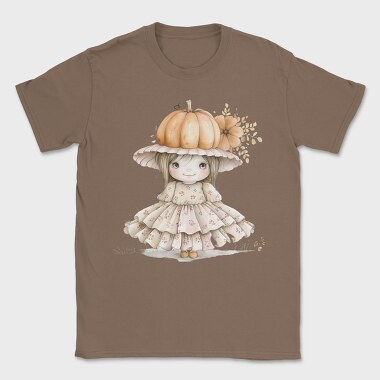 Pumpkin Hat Girl, Tricou Barbati (Unisex)