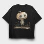 Pumpkin Head Garden, Tricou Oversize Barbati (Unisex)