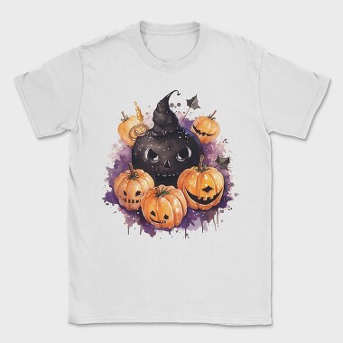 Pumpkin Skull Sublimation, Tricou Barbati (Unisex)