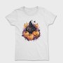 Pumpkin Skull Sublimation, Tricou Femei