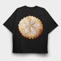 Pumpkin Watercolor Flower, Tricou Oversize Barbati (Unisex)