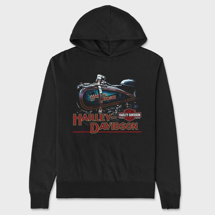 Harley Davidson Bike Ride 2, Hanorac Oversize Barbati (Unisex)
