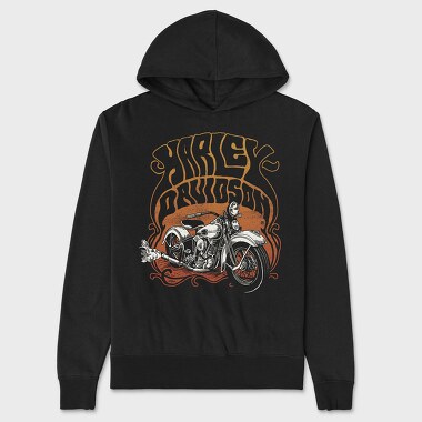 Harley Davidson Bike Ride, Hanorac Oversize Barbati (Unisex)