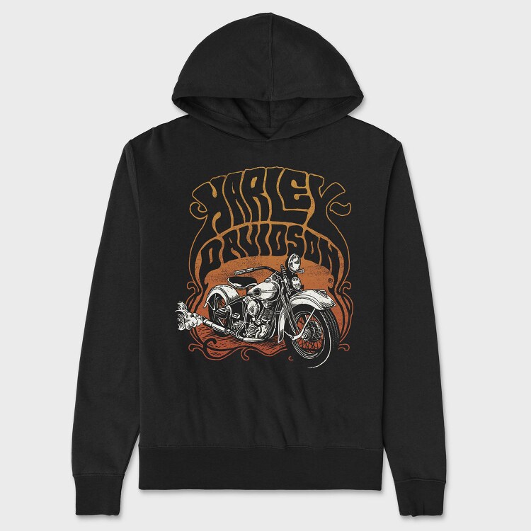 Harley Davidson Bike Ride, Hanorac Oversize Barbati (Unisex)