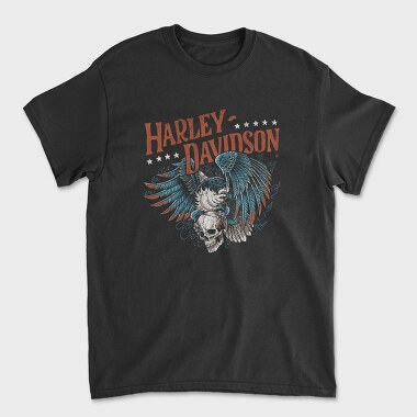 Harley Davidson Indian Eagle, Tricou Barbati (Unisex)