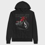 Harley Davidson Red Bike Ride, Hanorac Oversize Barbati (Unisex)