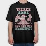 Pink Santa Xmas, Tricou Oversize Barbati (Unisex)