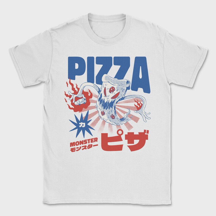Pizza Monster, Tricou Barbati (Unisex)