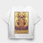 Pixelart Tarot Card the Gamer, Tricou Oversize Barbati (Unisex)