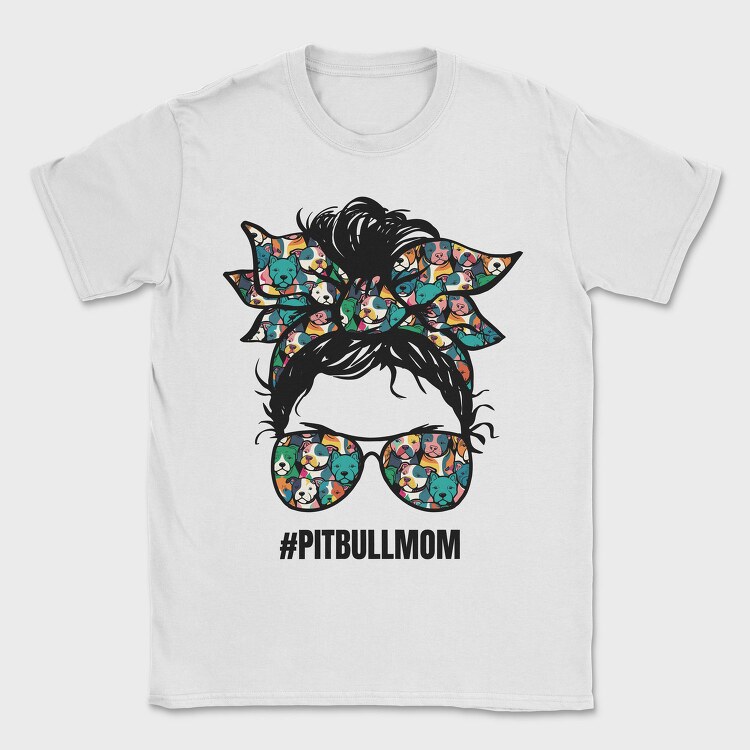 Pitbull Mom, Tricou Barbati (Unisex)