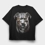 Pitbul Chrome, Tricou Oversize Barbati (Unisex)