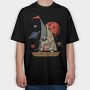 Pirate Astronaut, Tricou Oversize Barbati (Unisex)