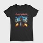 Iron Maiden Robot Face Flames, Tricou Femei