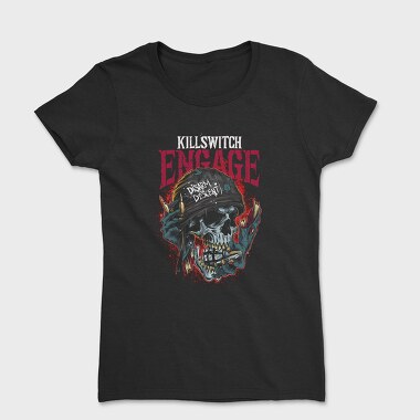 Killswitch Engage Skull Flames, Tricou Femei