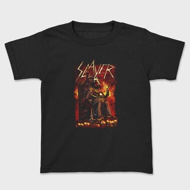 Slayer Skull Flames Crosses 2, Tricou Copii