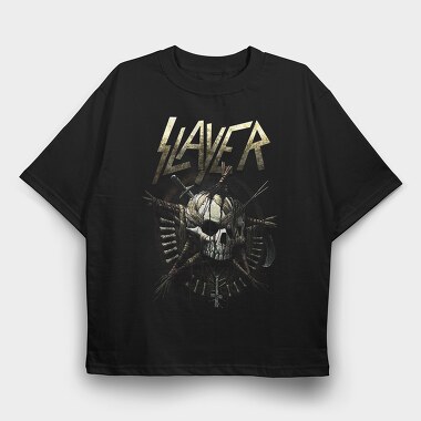 Slayer Skull Swords, Tricou Oversize Barbati (Unisex)