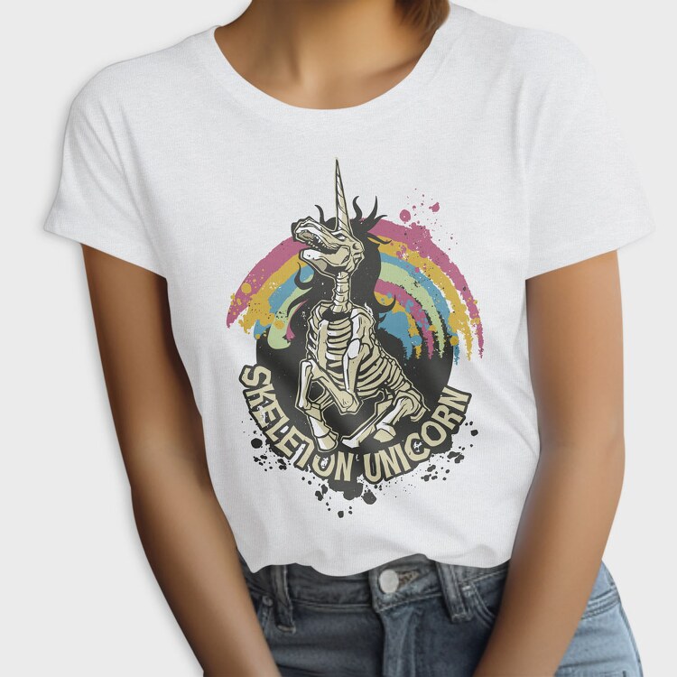 Skeleton Unicorn, Tricou Femei