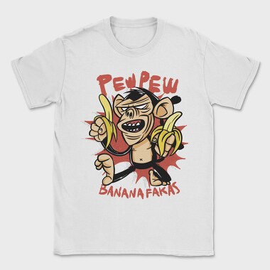 Pew Pew Banana, Tricou Barbati (Unisex)