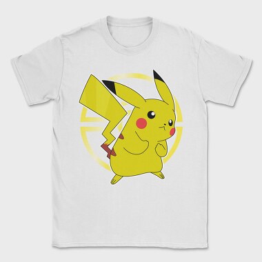 Pikachu Lightning Bolt, Tricou Barbati (Unisex)