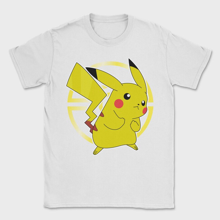 Pikachu Lightning Bolt, Tricou Barbati (Unisex)
