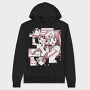 Pink Phoenix Roar, Hanorac Oversize Barbati (Unisex)