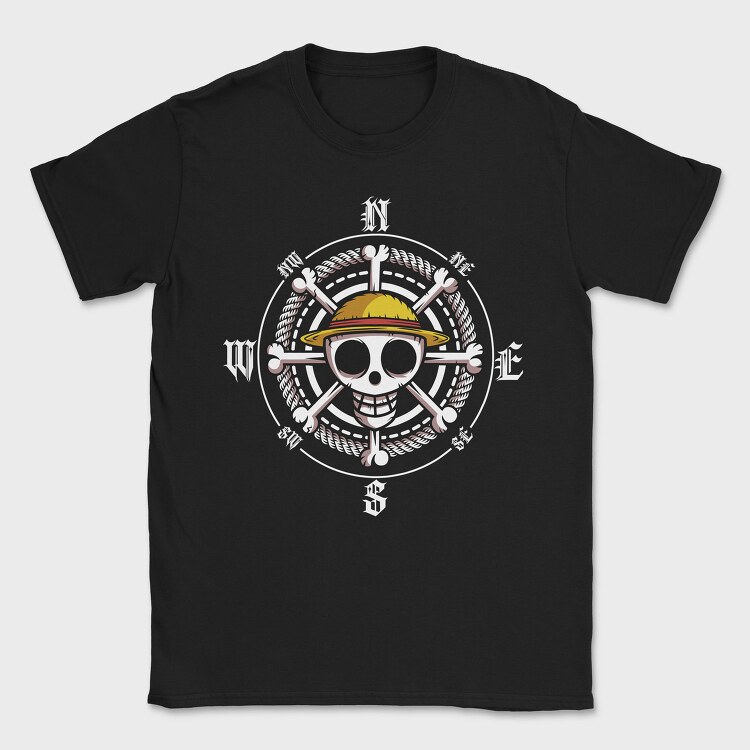 Pirate Skull Bones, Tricou Barbati (Unisex)
