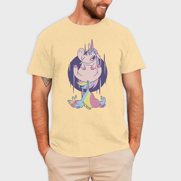 Funny Unicorn, Tricou Barbati (Unisex)
