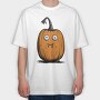 Pumpkin Face Sublimation, Tricou Oversize Barbati (Unisex)