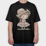 Pink Whimsical Girl, Tricou Oversize Barbati (Unisex)