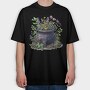 Pot Of Flowers, Tricou Oversize Barbati (Unisex)