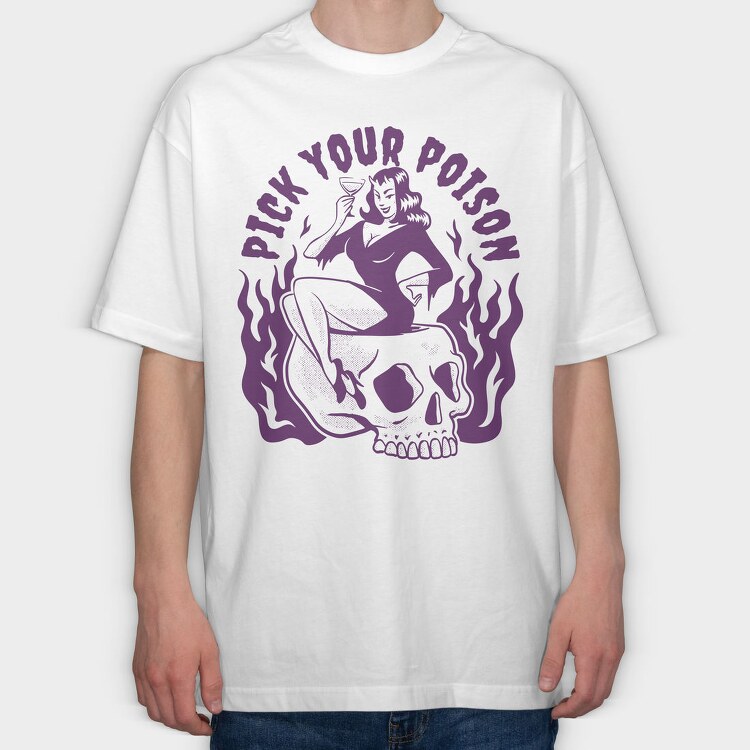 Pick Your Poison, Tricou Oversize Barbati (Unisex)