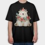Polar Bear Christmas, Tricou Oversize Barbati (Unisex)