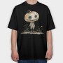 Pumpkin Head Garden, Tricou Oversize Barbati (Unisex)