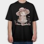 Pink Whimsical Girls, Tricou Oversize Barbati (Unisex)