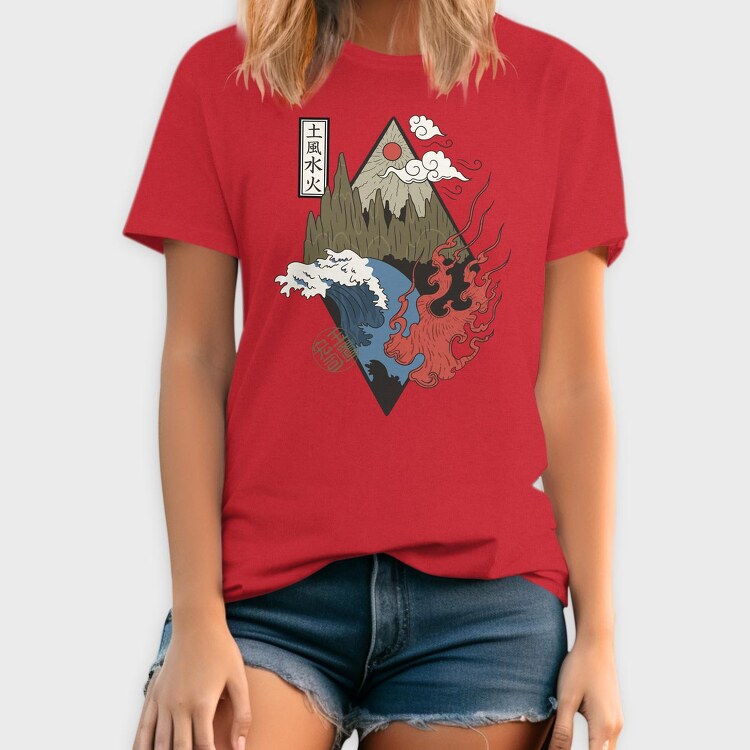 Four Elements, Tricou Barbati (Unisex)