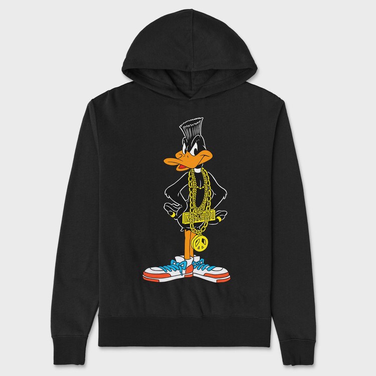 Daffy Duck Money Chain Peace Sneakers, Hanorac Oversize Barbati (Unisex)