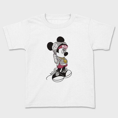 Mickey Mouse Boy Style Urban Art, Tricou Copii