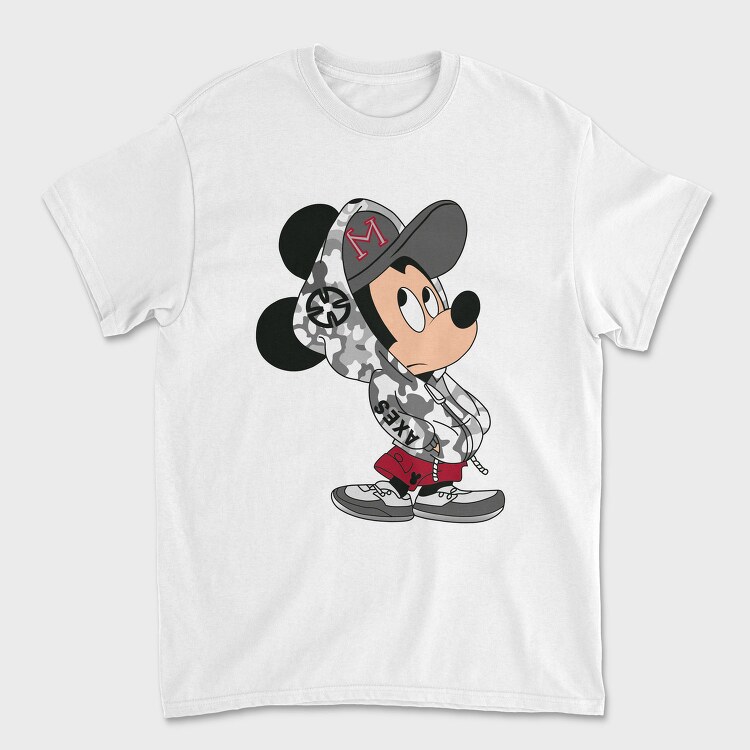 Mickey Mouse Camo Style Urban Art 99, Tricou Barbati (Unisex)